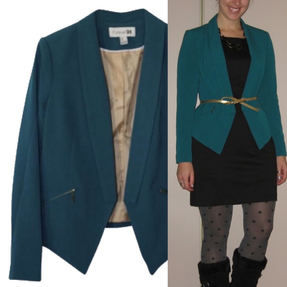 Teal blazer - Picture 6 of 6